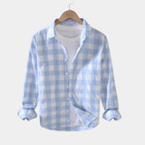 Men's Plaid Button-Up Shirt
