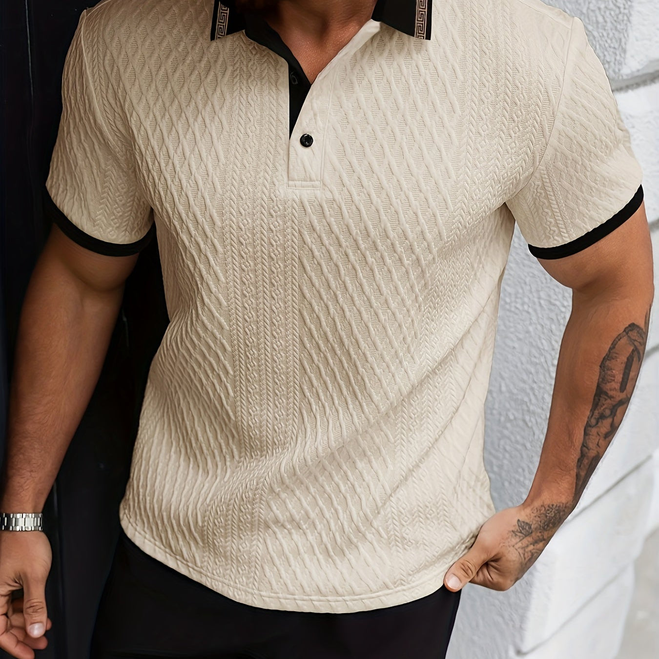 Colorblock Polo Shirt for Men