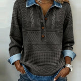 Women's Grey Autumn Cable Knit Jumper