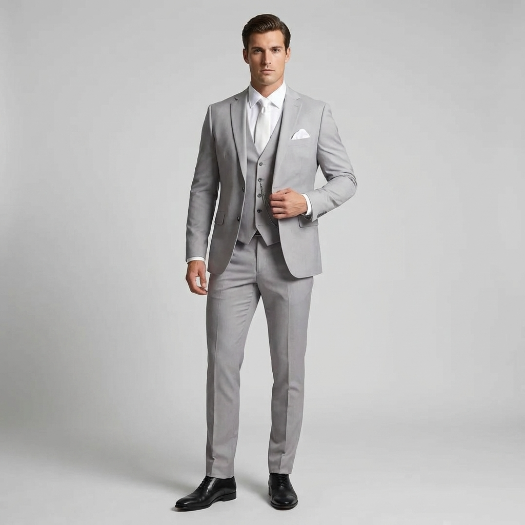 Men's Slim Fit Three Piece Business Suit