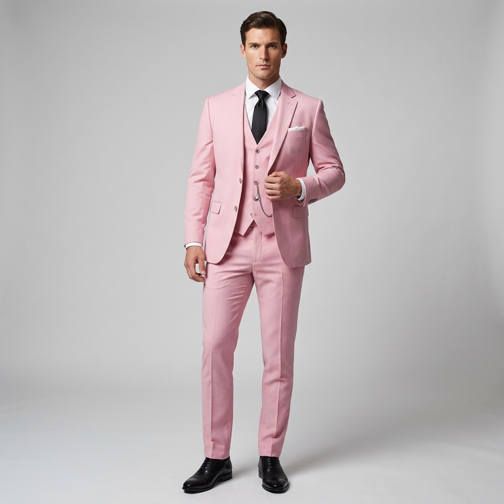 Men's Slim Fit Three Piece Business Suit