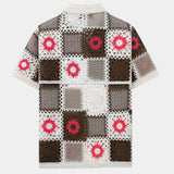 Men's Geometric Print Shirt and Pants Set