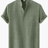Men's V-Neck Shirt and Pants Set