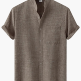 Men's V-Neck Shirt and Pants Set