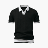 Men's Knit Polo and Cargo Shorts Set
