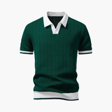 Men's Knit Polo and Cargo Shorts Set