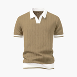 Men's Knit Polo and Cargo Shorts Set