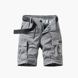 Men's Knit Polo and Cargo Shorts Set