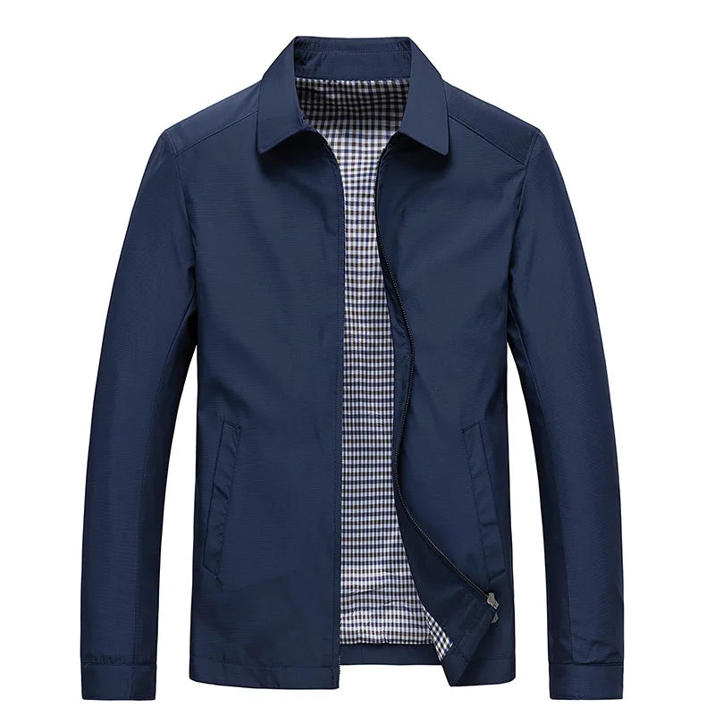 Men's Stand Collar Zip Jacket