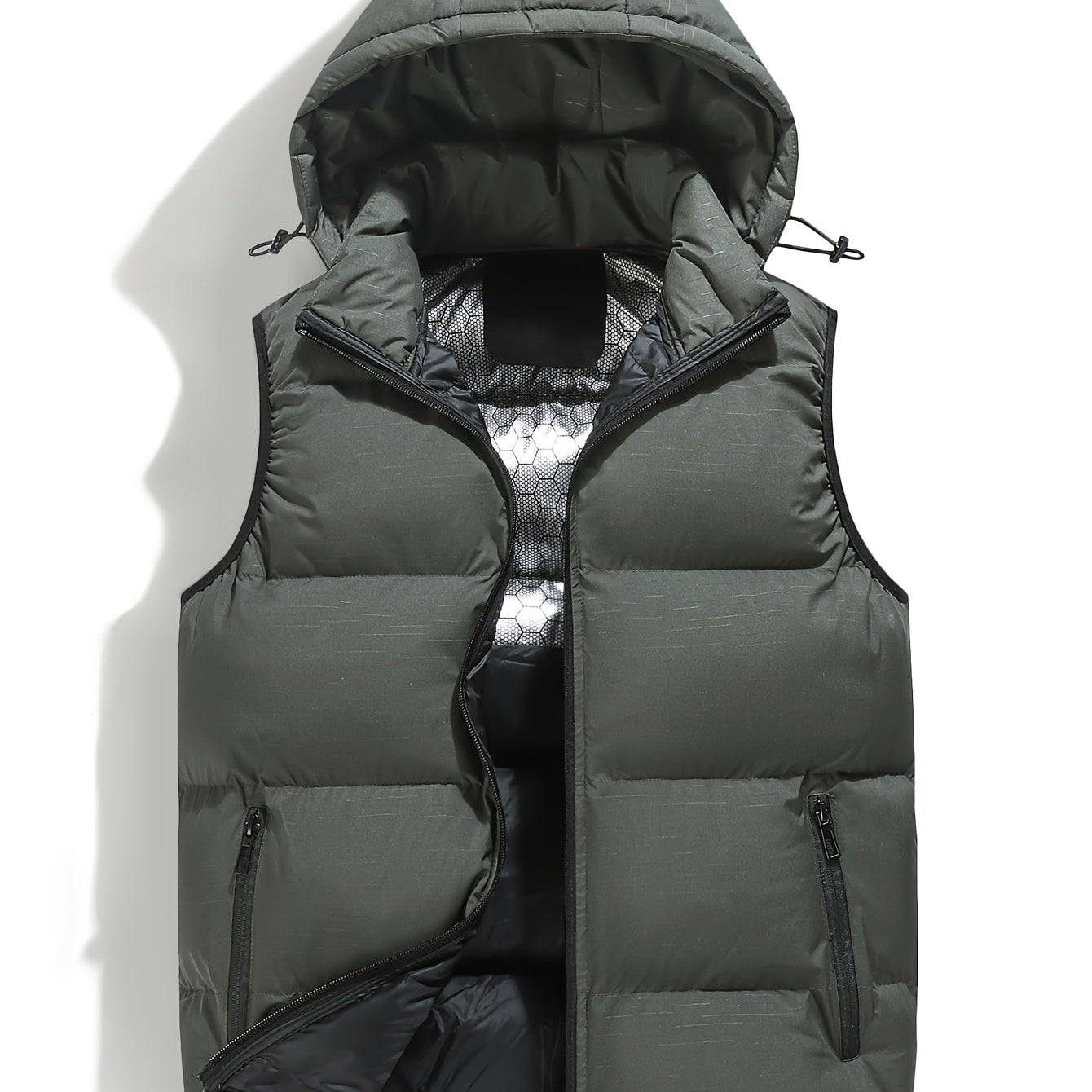 Men's Hooded Quilted Puffer Vest