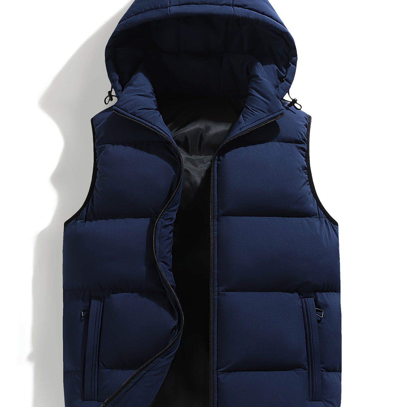 Men's Hooded Quilted Puffer Vest