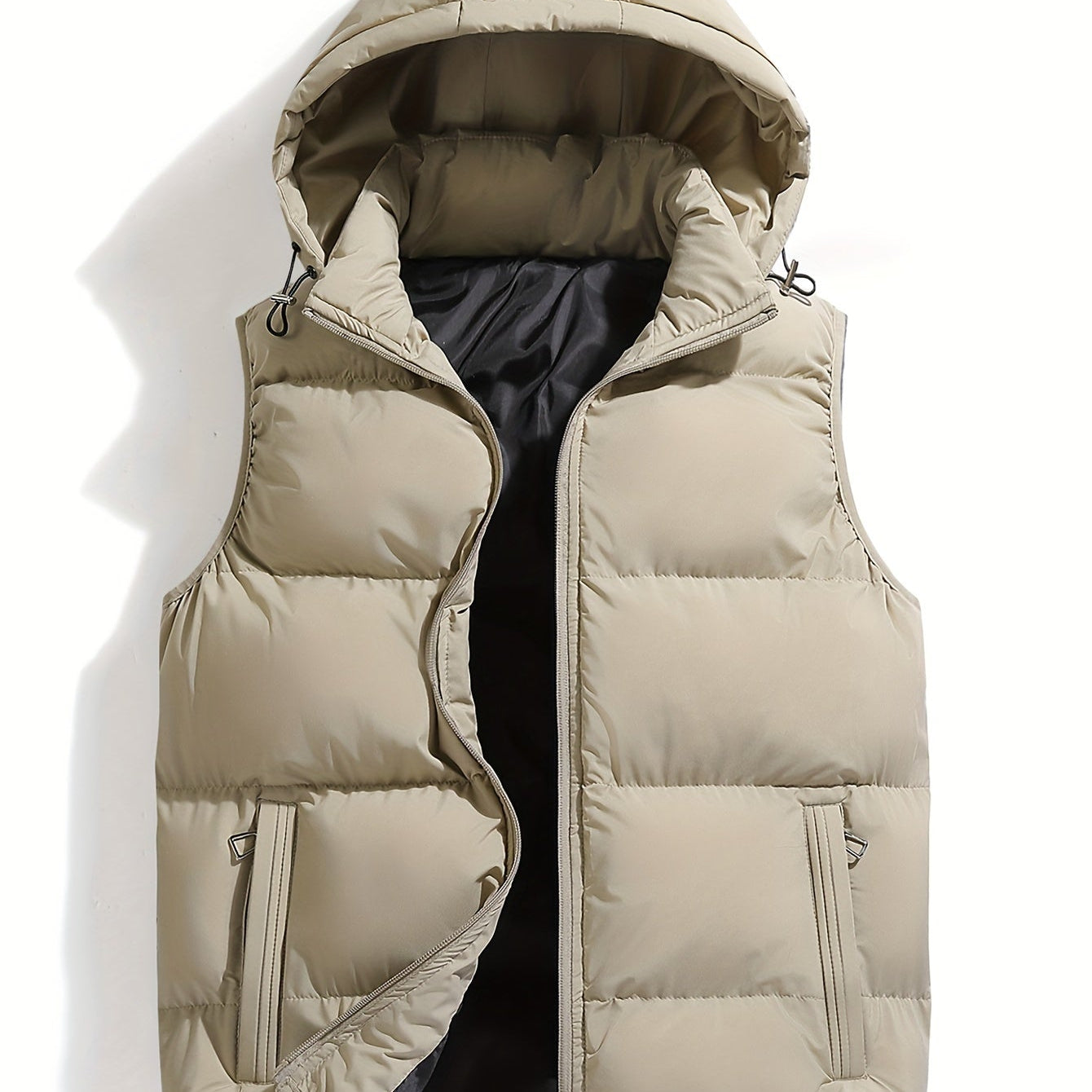 Men's Hooded Quilted Puffer Vest