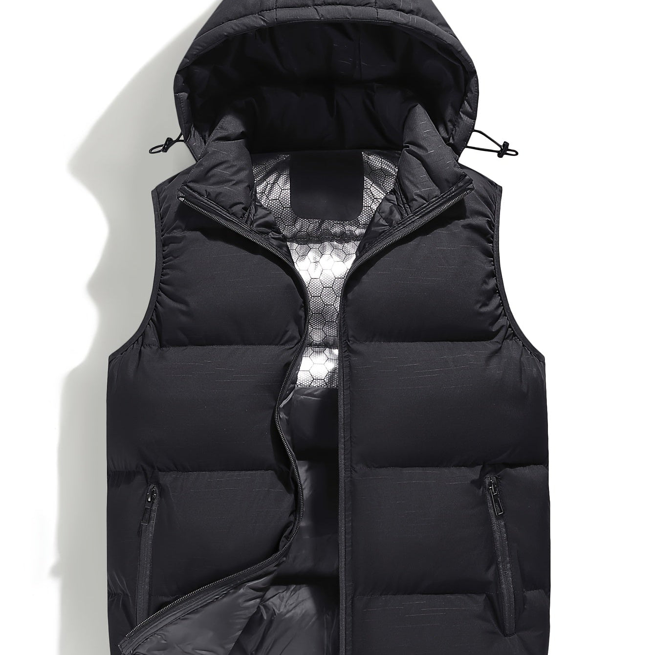 Men's Hooded Quilted Puffer Vest
