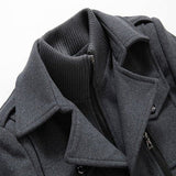 Men's Longline Button-Front Autumn Winter Jacket