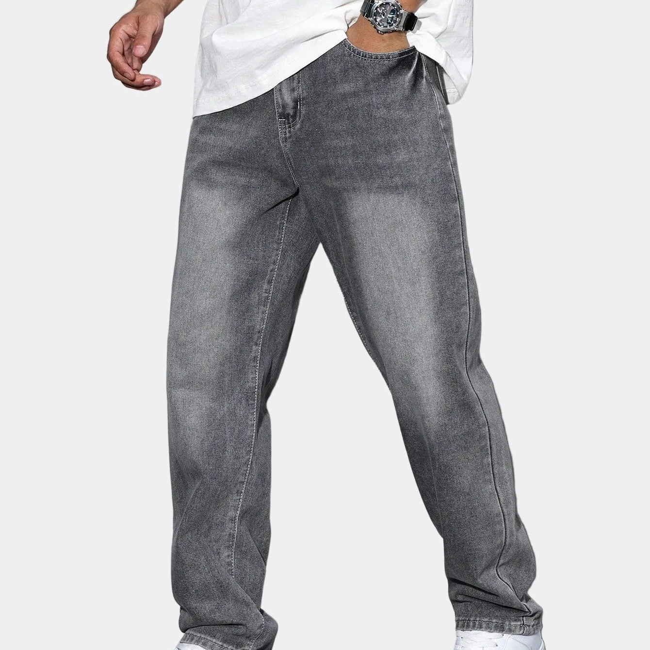 Men's Relaxed Fit Straight Leg Jeans