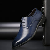 Men's Classic Derby Shoes in PU Leather