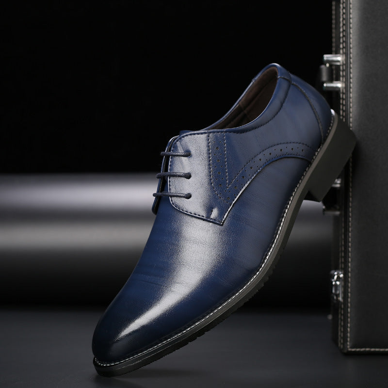 Men's Classic Derby Shoes in PU Leather