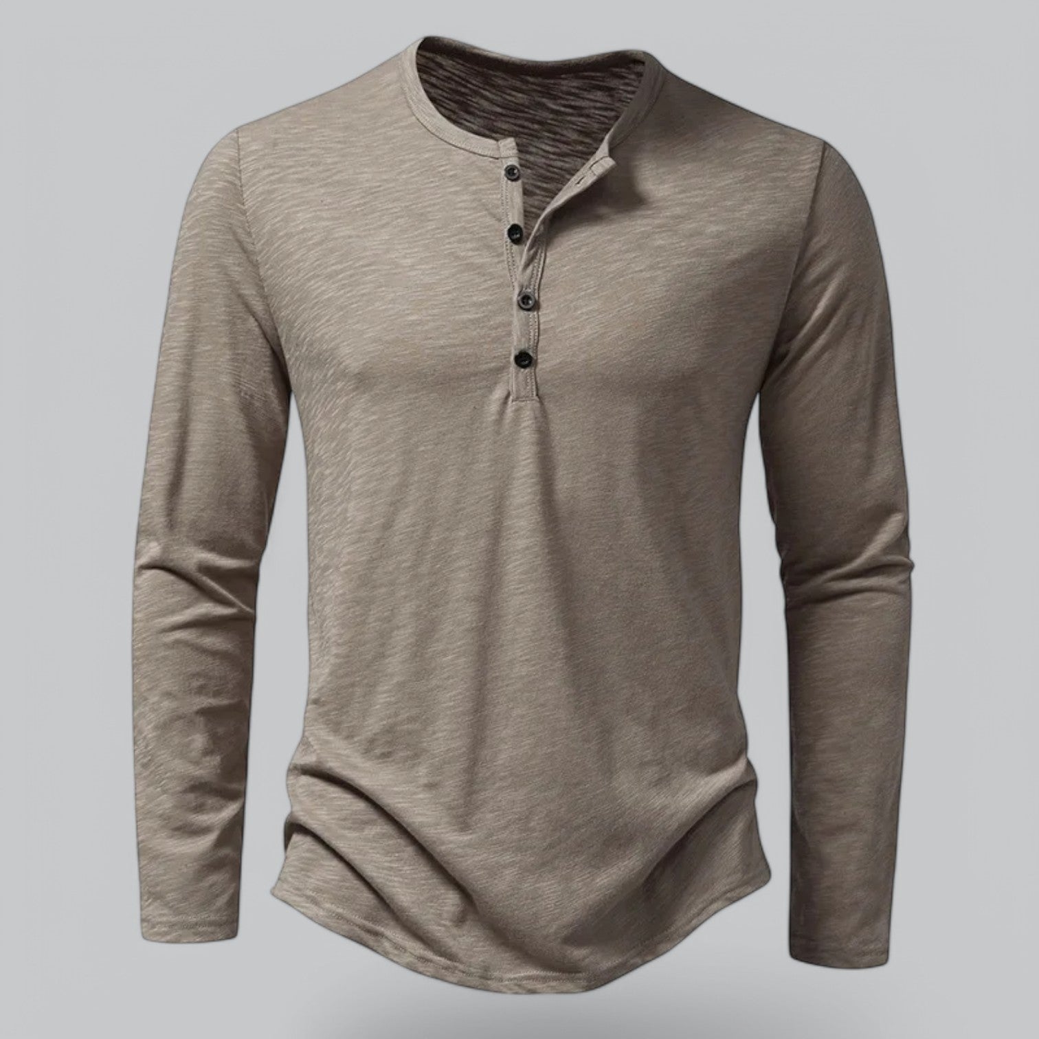 Men's Long Sleeve Henley T-Shirt