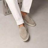 Men's Suede Loafers with Minimalist Design