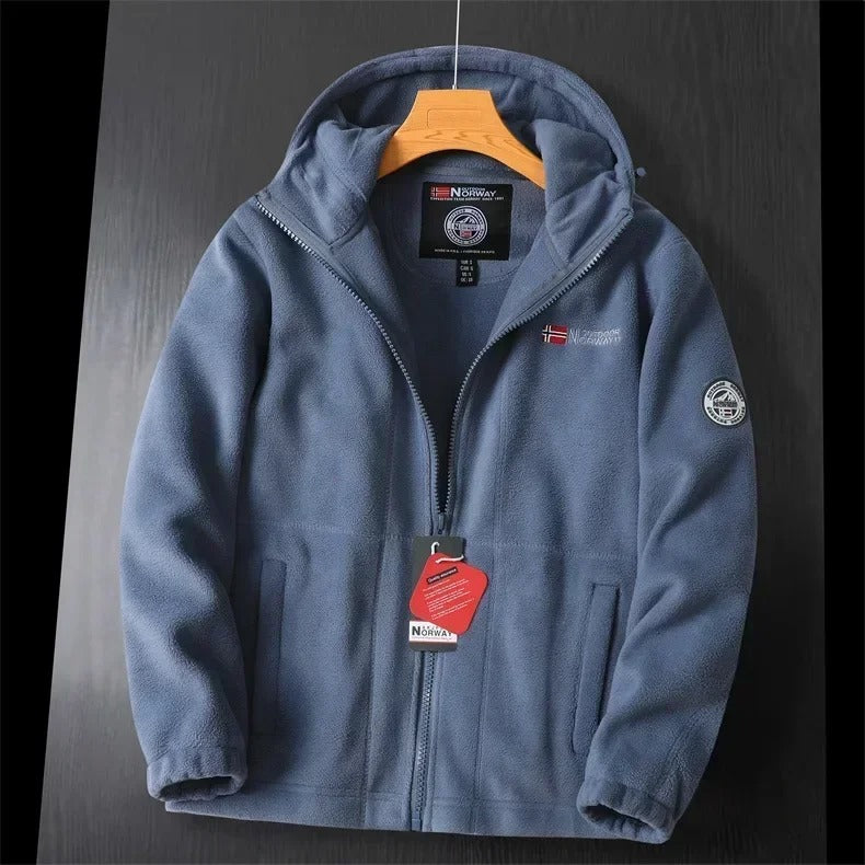 Men's Hooded Fleece Zip Jacket