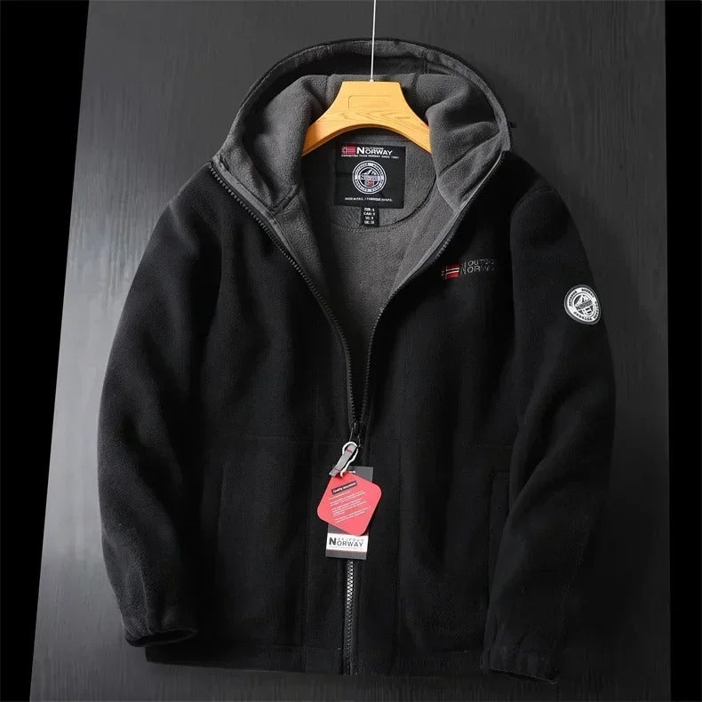 Men's Hooded Fleece Zip Jacket