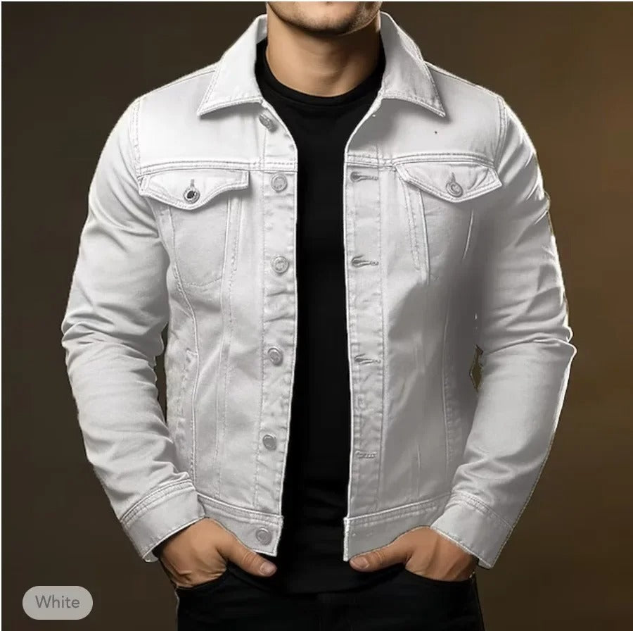 Men's Button Front Denim Jacket