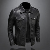 Men's Leather Jacket - Timeless Black Style