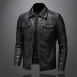 Men's Leather Jacket - Timeless Black Style