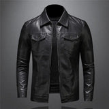 Men's Leather Jacket - Timeless Black Style