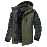 Men's Insulated Hooded Jacket with Full-Length Zip