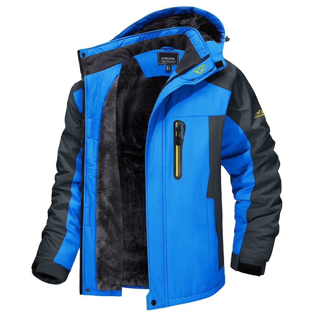 Men's Hooded Fleece Lined Outdoor Jacket