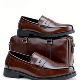 Men's Leather-Style Penny Loafers