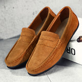 Men's Suede-Style Penny Loafers