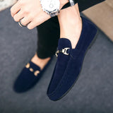 Men's Suede Horsebit Loafers