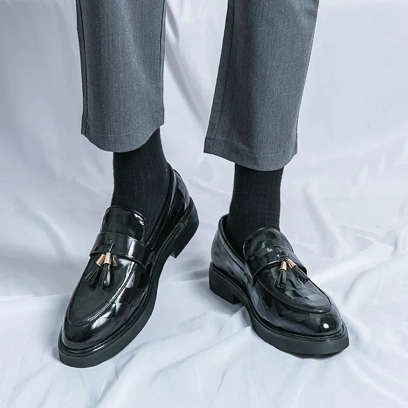 Men's Patent Tassel Loafers