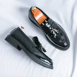 Men's Patent Tassel Loafers