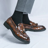 Men's Patent Tassel Loafers