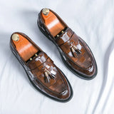 Men's Patent Leather-Style Horsebit Loafers