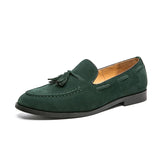 Men's Suede-Style Tassel Loafers