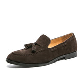 Men's Suede-Style Tassel Loafers