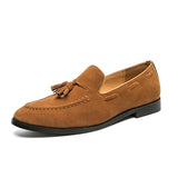 Men's Suede-Style Tassel Loafers