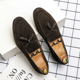 Men's Suede-Style Tassel Loafers