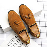 Men's Suede-Style Tassel Loafers