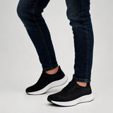 Men's Wide Toe Box Cushioned Mesh Sneakers