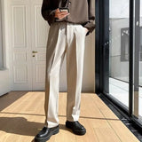 Men's Straight Leg Tailored Trousers