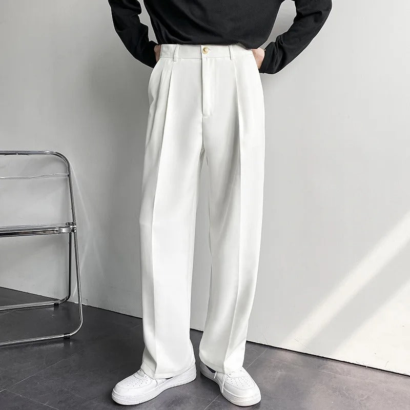 Men's Straight Leg Tailored Trousers