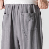 Men's Pleated Wide Leg Trousers