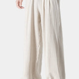 Men's Pleated Wide Leg Trousers