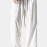 Men's Pleated Wide Leg Trousers