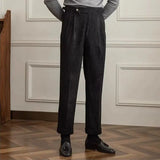 Men's Pleated Tailored Trousers